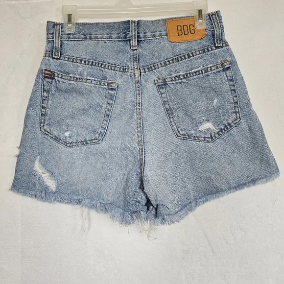 BDG Light Blue High-Rise Denim Shorts - Picture 6 of 12